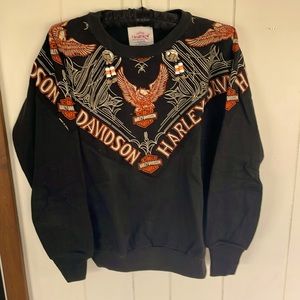 Vintage Harley-Davidson Healthknit cotton/polyester sweatshirt .